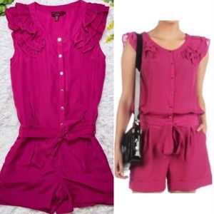 Ted baker size 2 us 8 pink romper with tie